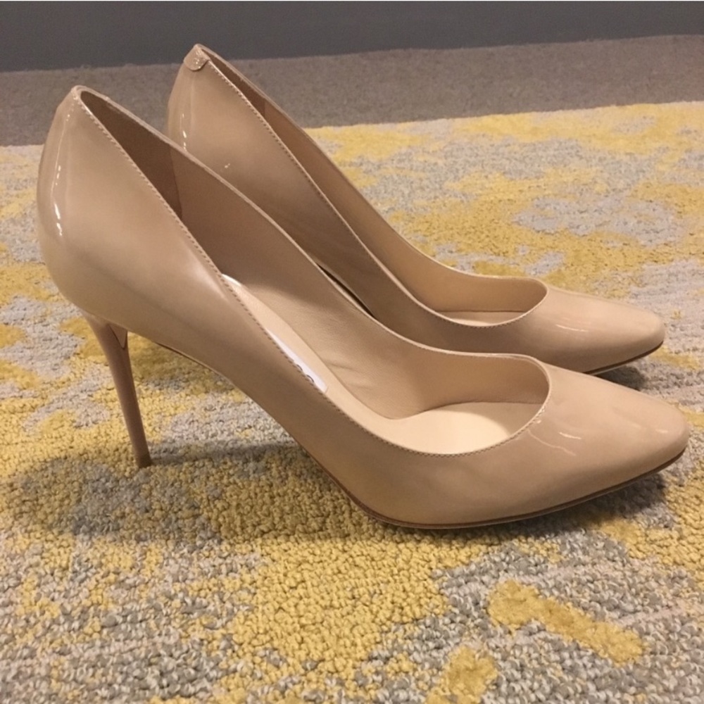 New Jimmy Choo patent nude pumps Size 39.5